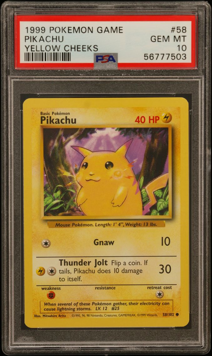 Graded collectible slab